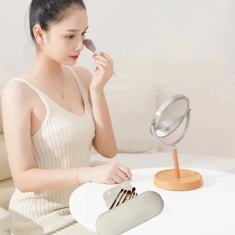 Silicone Makeup Brush Bag – Washable Portable Brush Holder