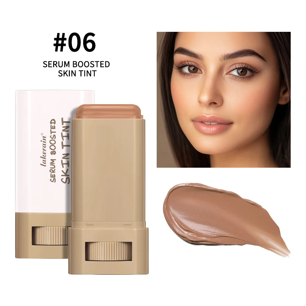 Foundation Skin Tint Balm Skin Tint Stick Waterproof Nourishing Solid Tinted Serum Face Tinted Face Contour Stick Makeup Peaceful Pleasures Health and Wellness Color 6