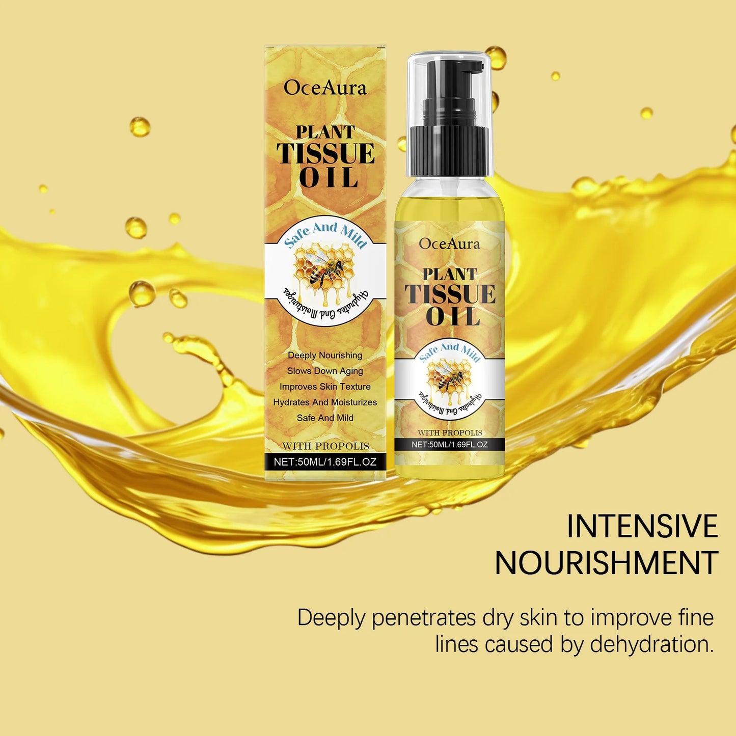 OceAura Honey Body Oil – Moisturizing, Brightening & Skin Repair