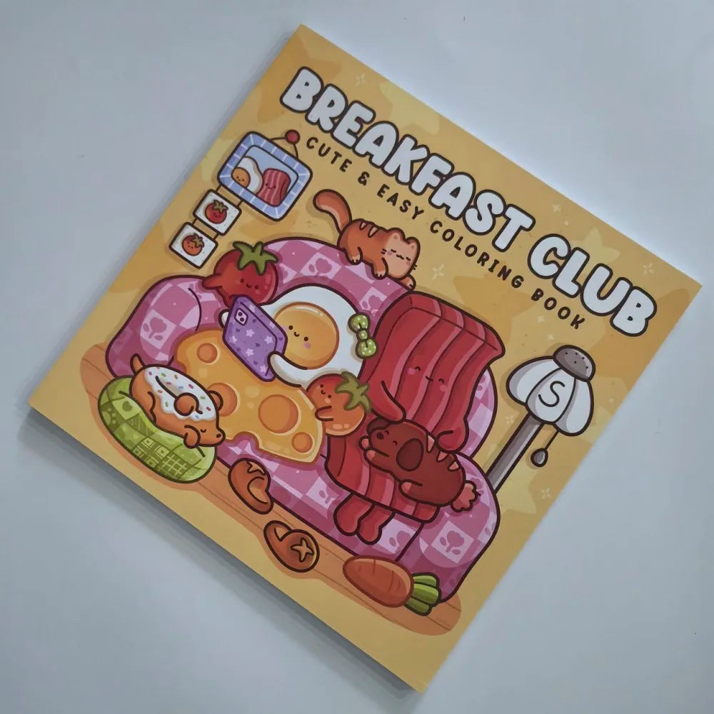 Breakfast Club Coloring Book Adults Cute Easy Drawing Perfect