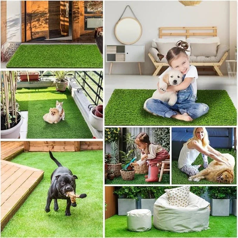Washable Artificial Grass Dog Potty Training Mat | Indoor & Outdoor