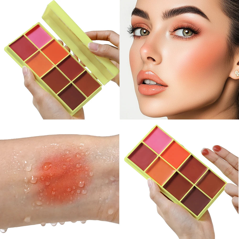 Curve Case Cream Eyebrow Cream Blush Highlighter Palette Matte Shimmer Finishes Shadow Tones Long-Lasting Cosmetics Peaceful Pleasures Health and Wellness