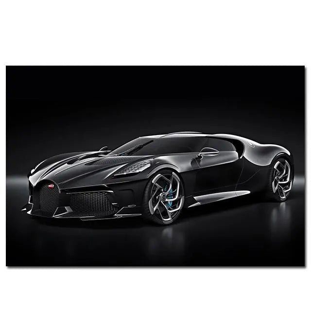 Supercar Canvas Wall Art | Sport Car Poster for Living Room Canvas Wall Art Peaceful Pleasures Health and Wellness