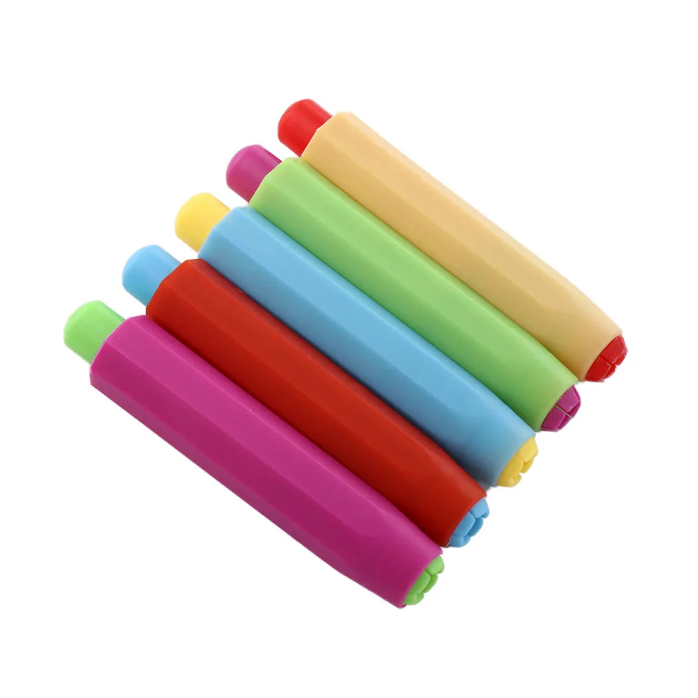 Offuce Healthy School Supplies Clean Teaching Hold Teaching On Chalkboard Non-toxic Chalk Clip Chalk Accessories Chalk Holder Peaceful Pleasures Health and Wellness multicolor-5pcs