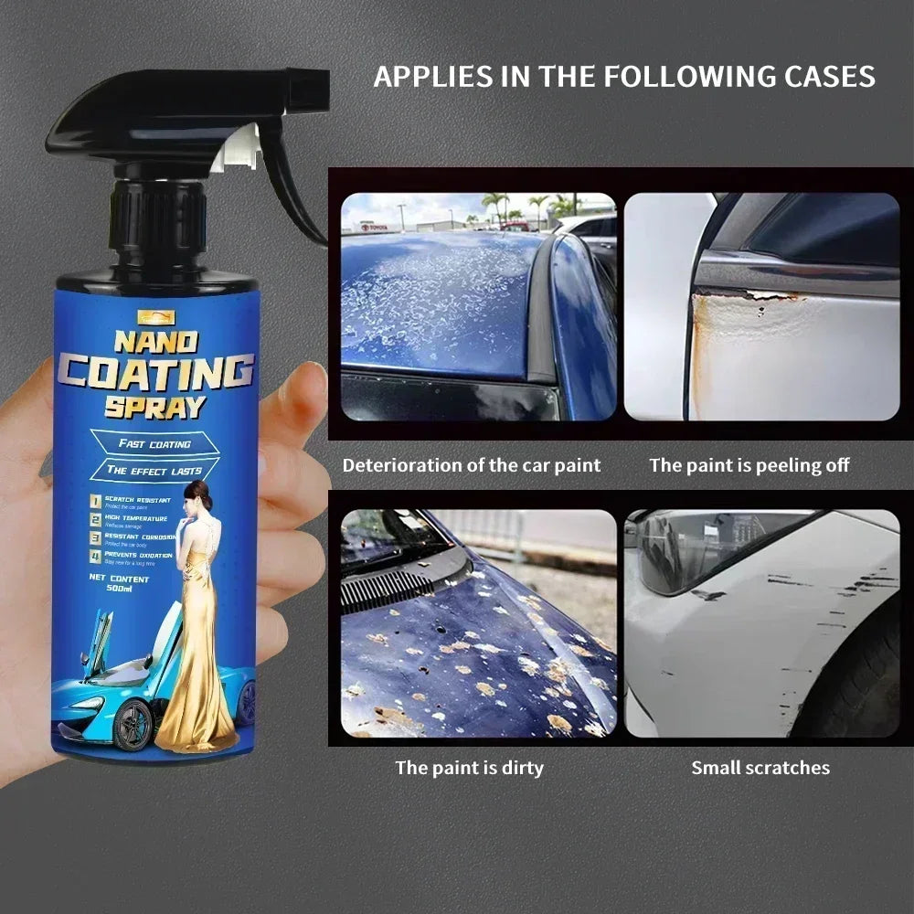 Ceramics for Cars Coating 1500ML 9H Nano Liquid Glass Plated Crystal Hydrophobic Waterproof Polishing Paint Hardness Car Polish Peaceful Pleasures Health and Wellness