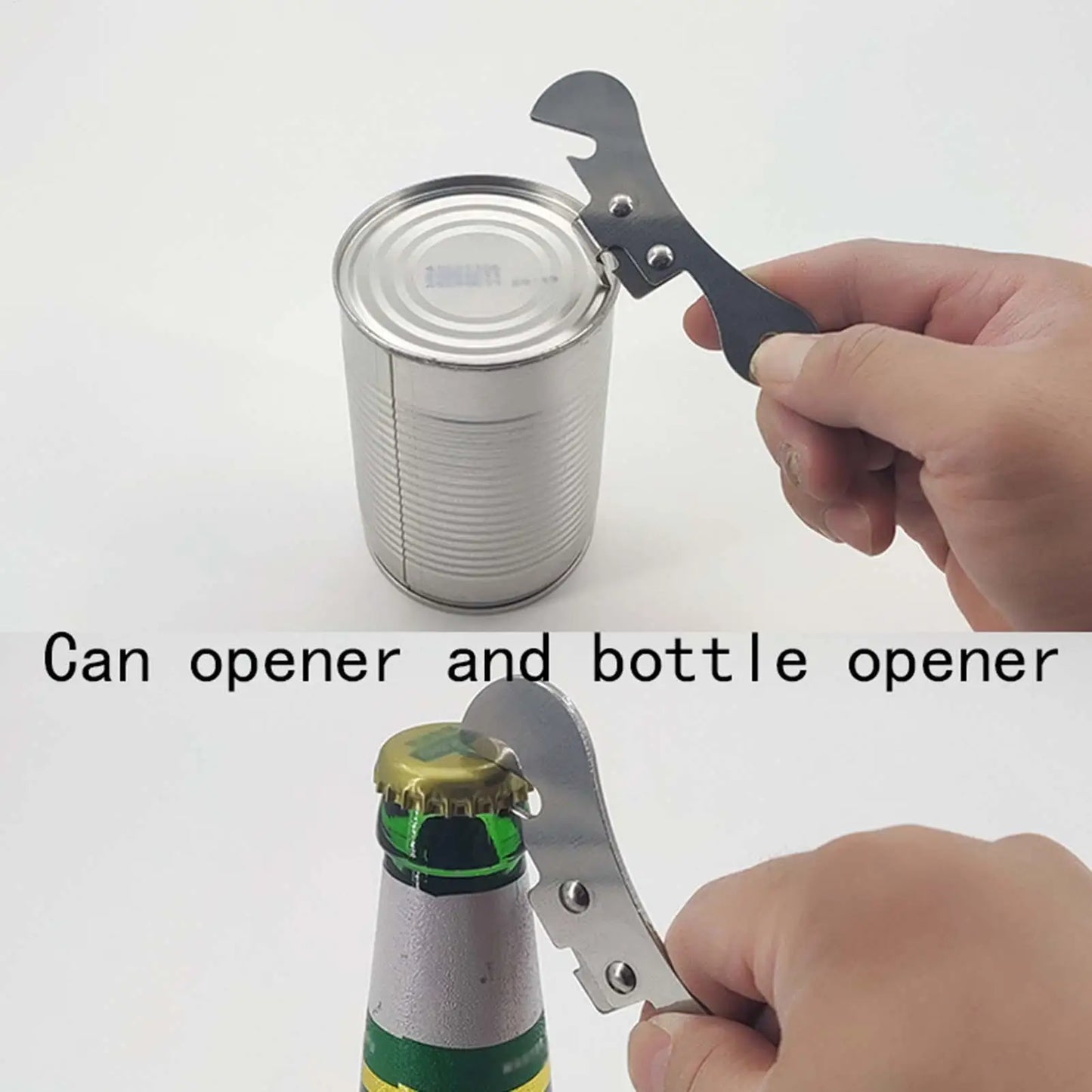 Stainless Steel Bottle & Can Opener – Portable Kitchen Gadget