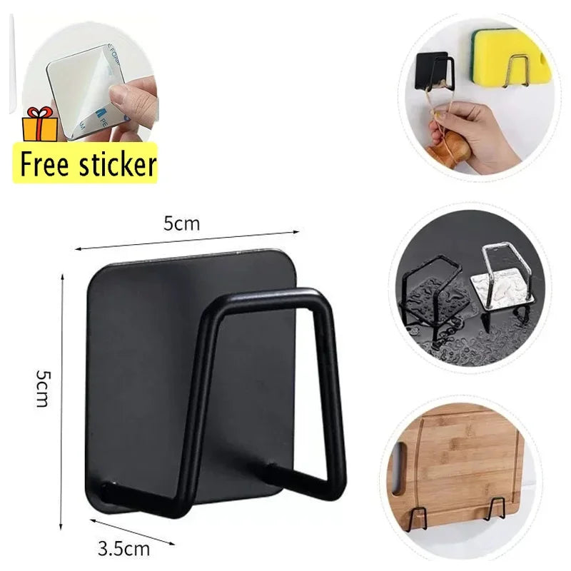 Stainless Steel Sponge Holder | Self-Adhesive Sink Organizer
