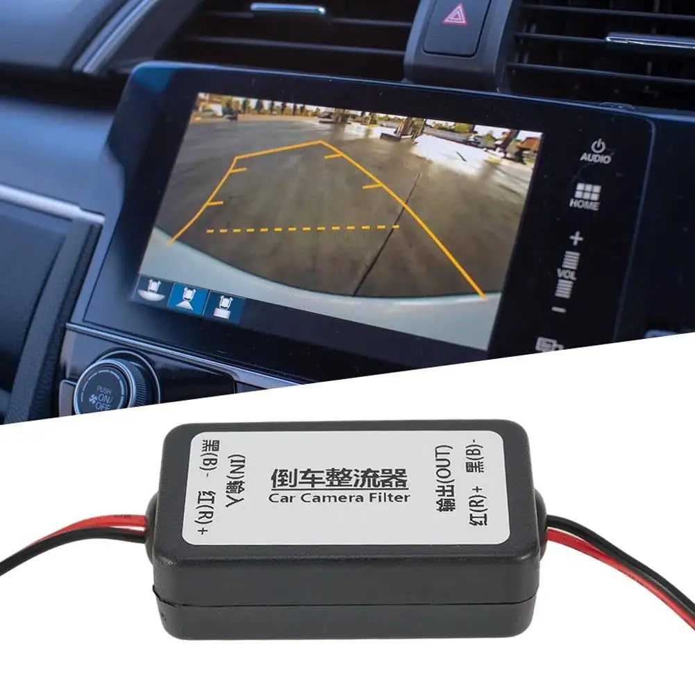 12V DC Power Relay Capacitor Filter for Rear View Camera