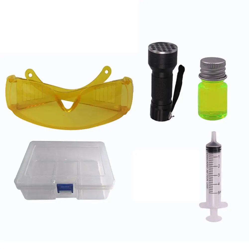 Auto Air Conditioning Leak Detection Tool Fluorescent Purple Light Agent Detection Kit Leak Detection And Repair Tool Peaceful Pleasures Health and Wellness A