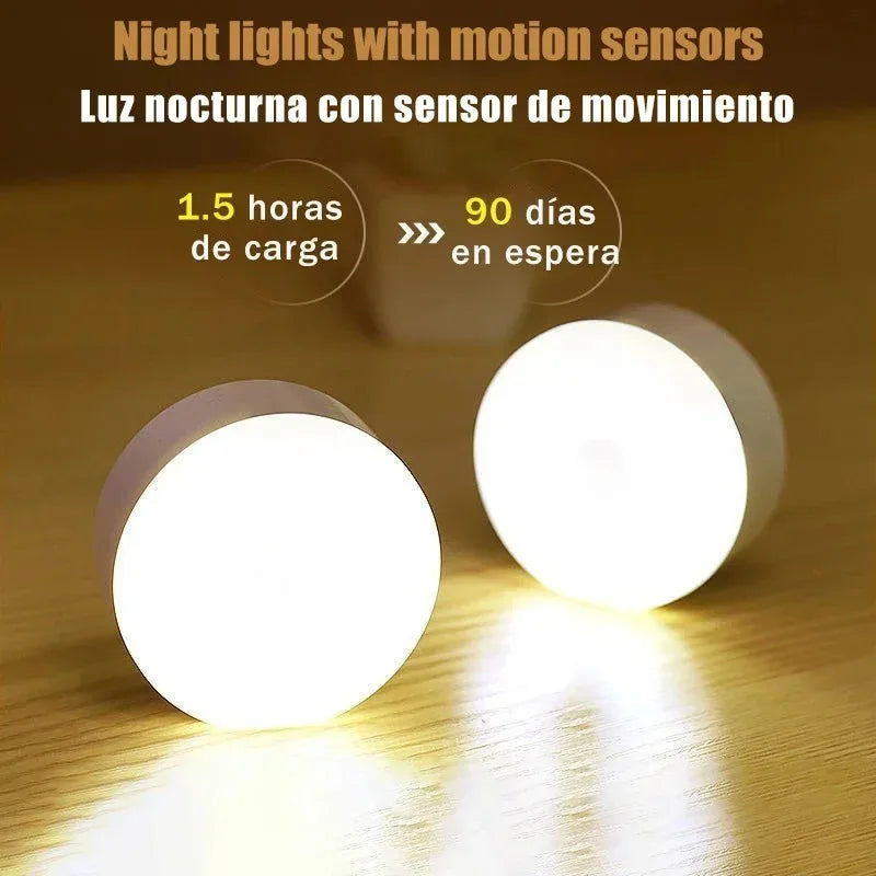 Smart Motion Sensor Cabinet Light – USB Rechargeable LED