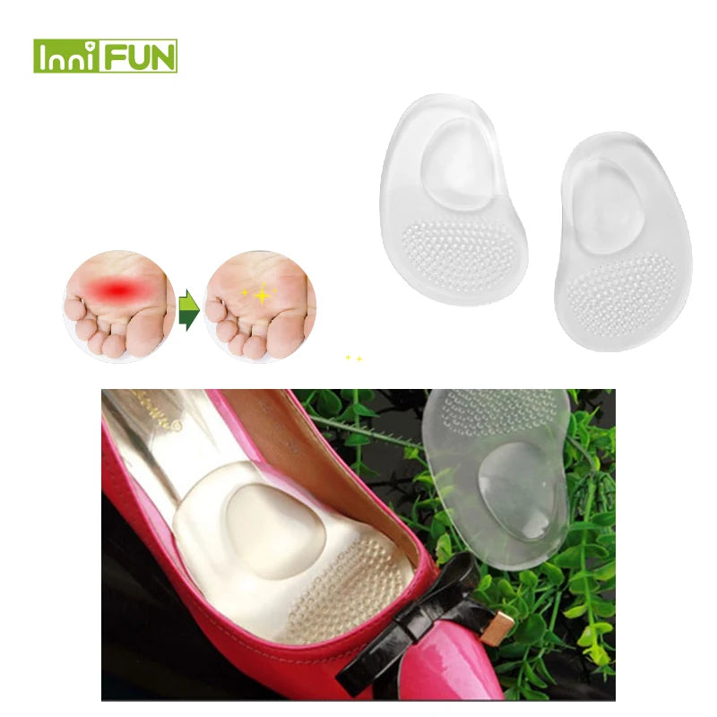 Silicone Gel Arch Support Half Insoles – Reusable Foot Cushion