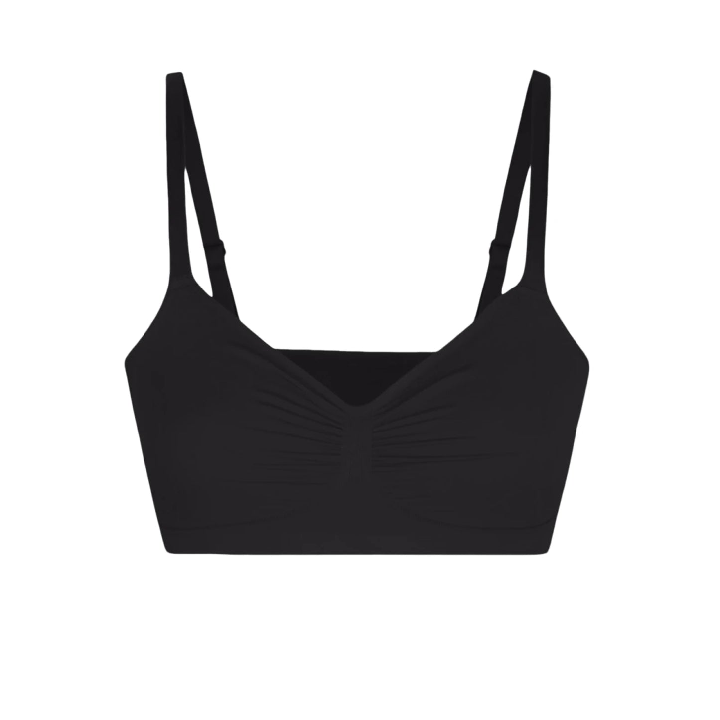 Adjustable Shoulder Straps Breasts Bra Seamless Bras Full Coverage Wireless Push Up Bra For Women Comfort Sculpting Bralettes Peaceful Pleasures Health and Wellness Black 32