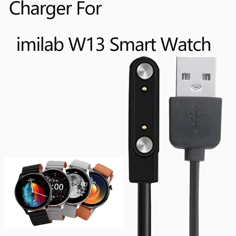 Compatible with imilab W13 Smart watch USB Charging Cable Peaceful Pleasures Health and Wellness