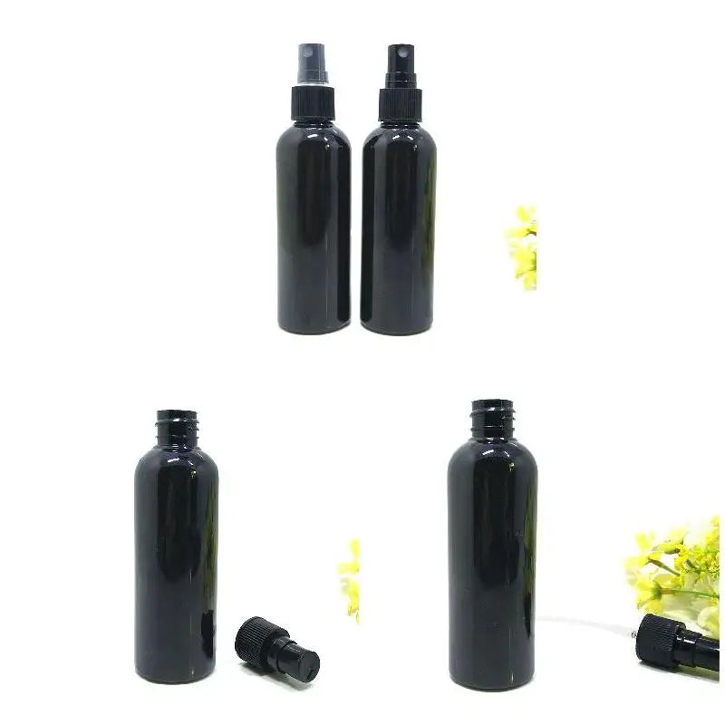 10-Pack 100ml Black Refillable Spray Bottles | Travel Atomizer