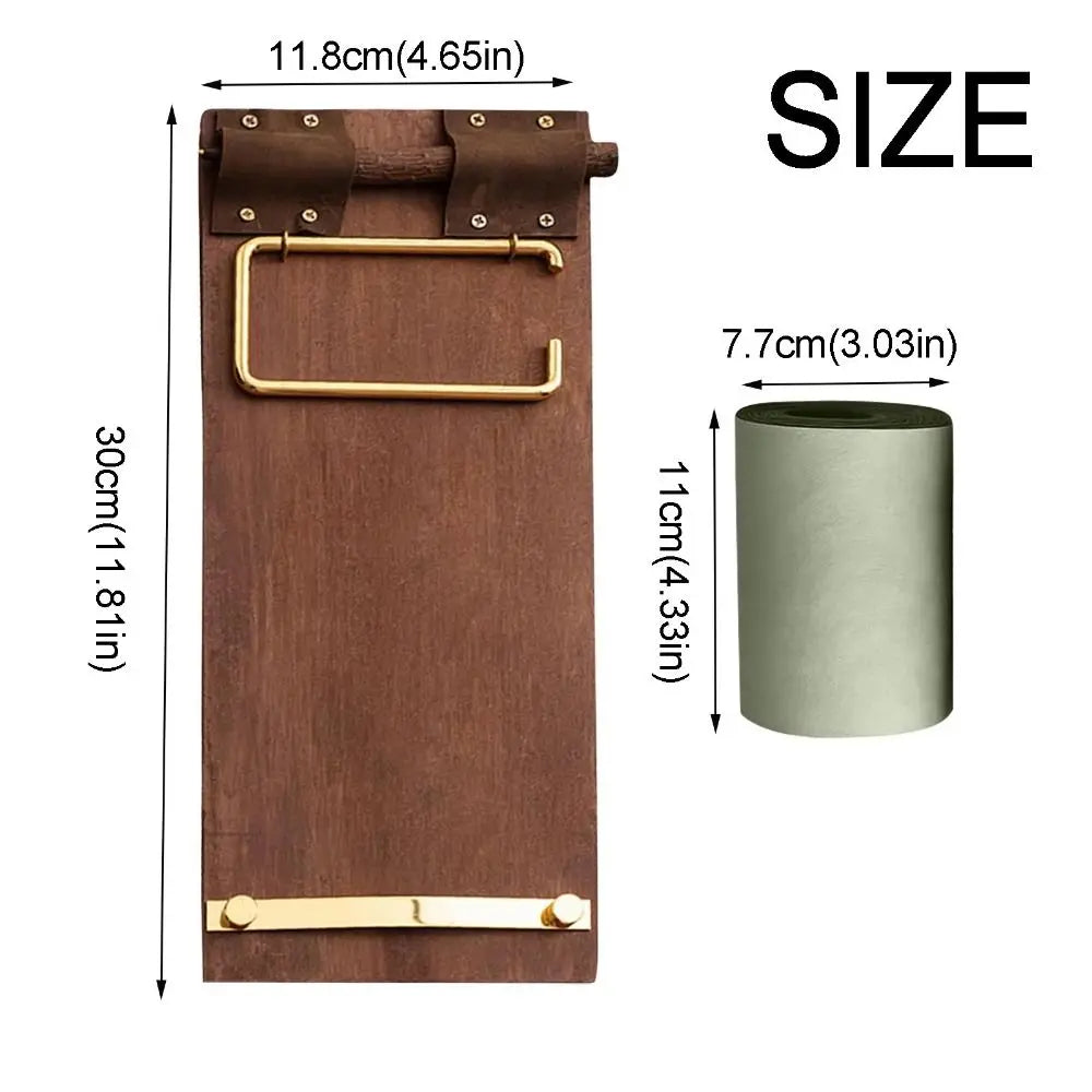 Retro Wooden Memo Clipboard | Roll-Up Sticky Note Pad