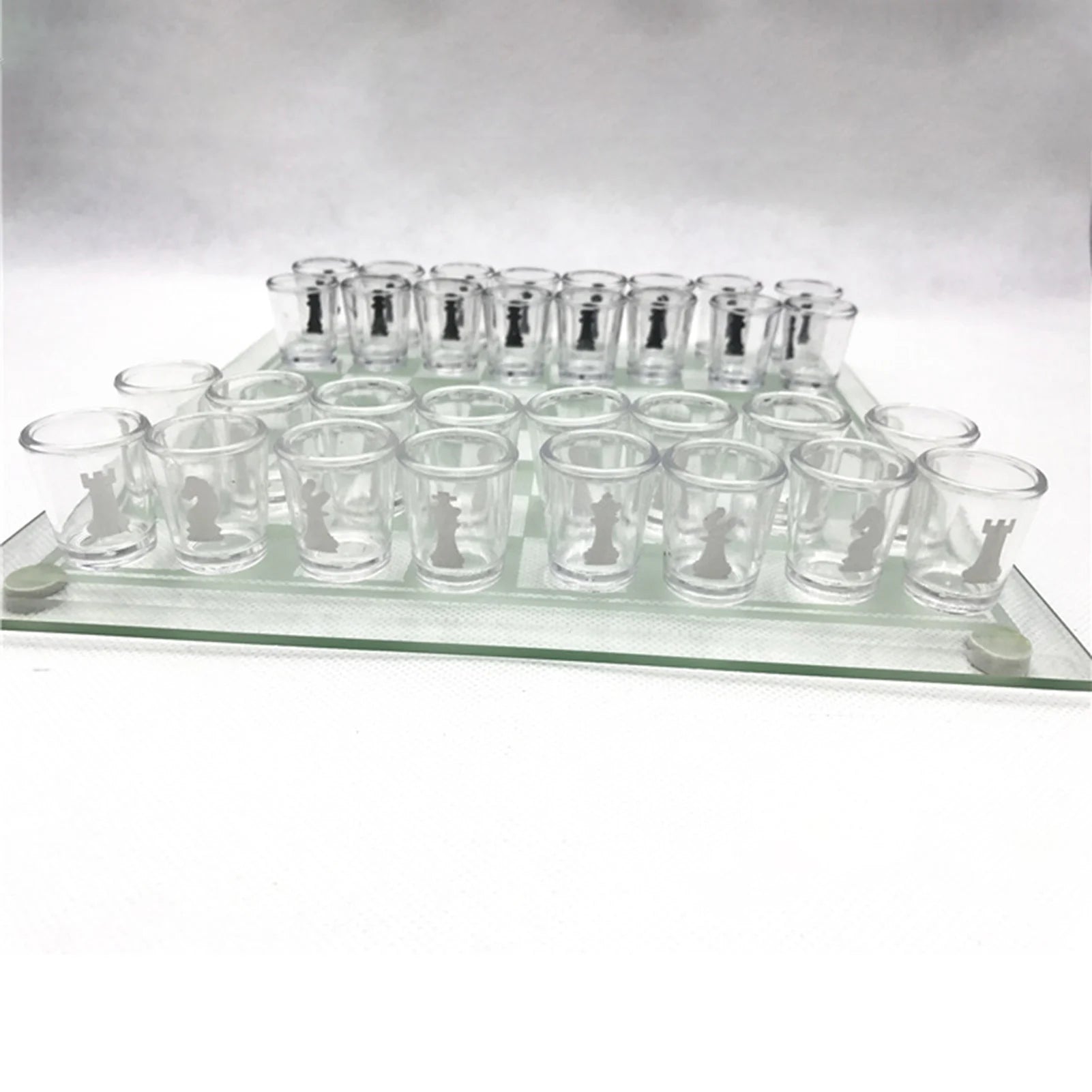 Stop Small Shot Glass Chess Set Wine Glass Chess Game Suitable For Bar Coffee Decoration Peaceful Pleasures Health and Wellness