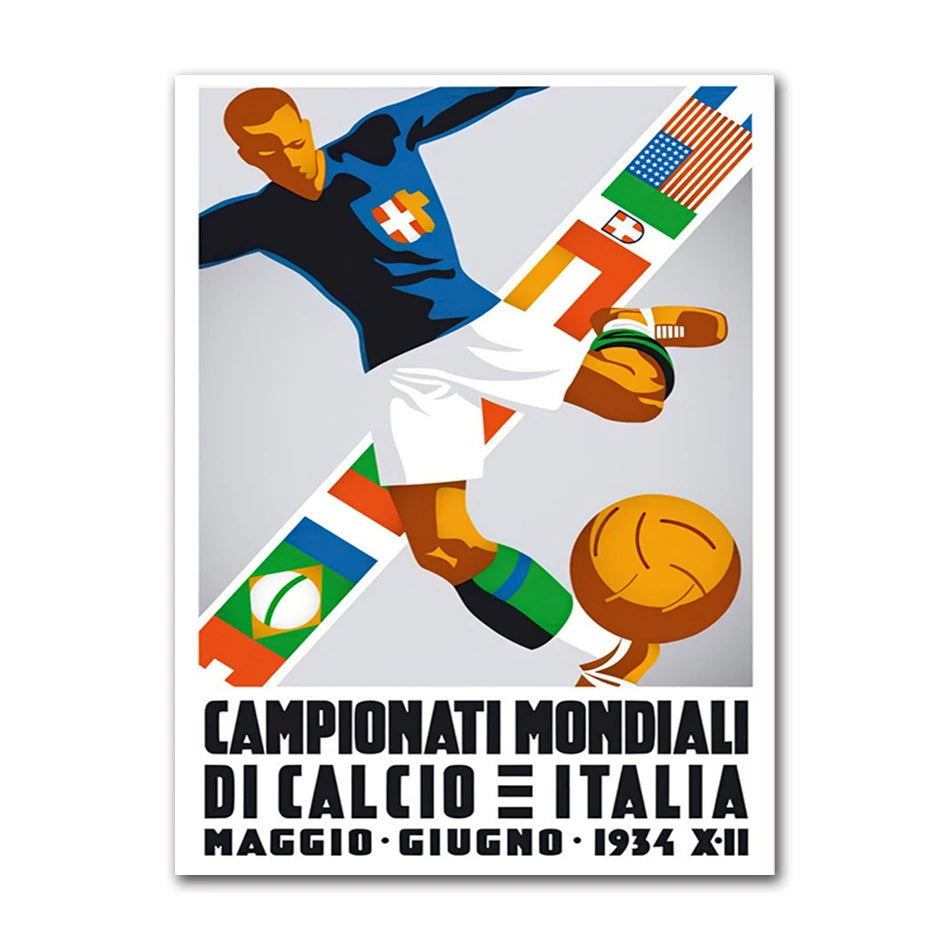 Retro Sports Poster Vintage Travel Wall Art Print Boxing Rugby Football Basketball Canvas Painting Pictures for Home Decoration Peaceful Pleasures Health and Wellness 61771-02 20x30cm Unframed