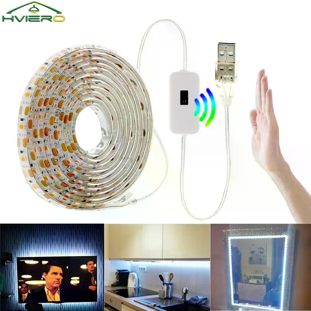 5M Hand Wave Sensor LED Strip Light | USB 5V Waterproof