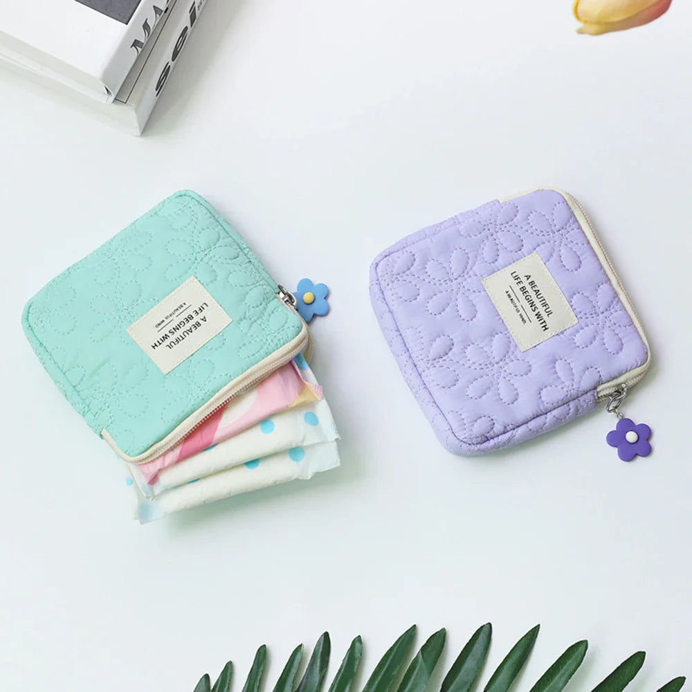 Women's Mini Travel Cosmetic Bag – Makeup & Card Organizer