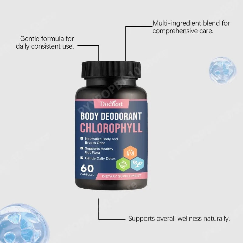 Gentle Chlorophyll Capsules – Freshness & Digestive Support