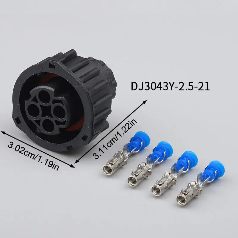 New 1 Set 4 Pin 1-967325-1 Tyco Round HOWO Odometer Speed Sensor Wiring Waterproof Plug Sealed Auto Female/Male Connector Peaceful Pleasures Health and Wellness B