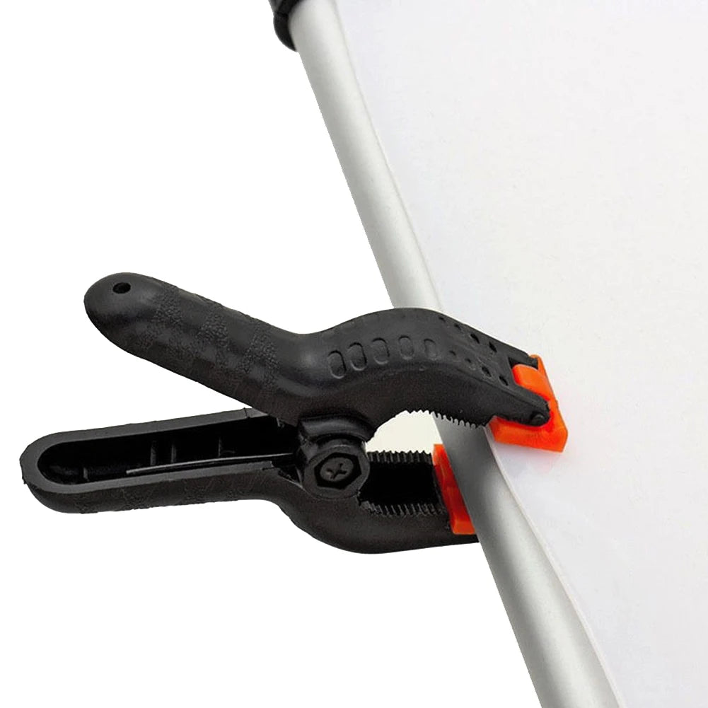 10pcs Backdrop Clamps Peg Black Backdrop Stand Clips Portable Durable Multi-function Creative Convenient for Advertising Display Peaceful Pleasures Health and Wellness