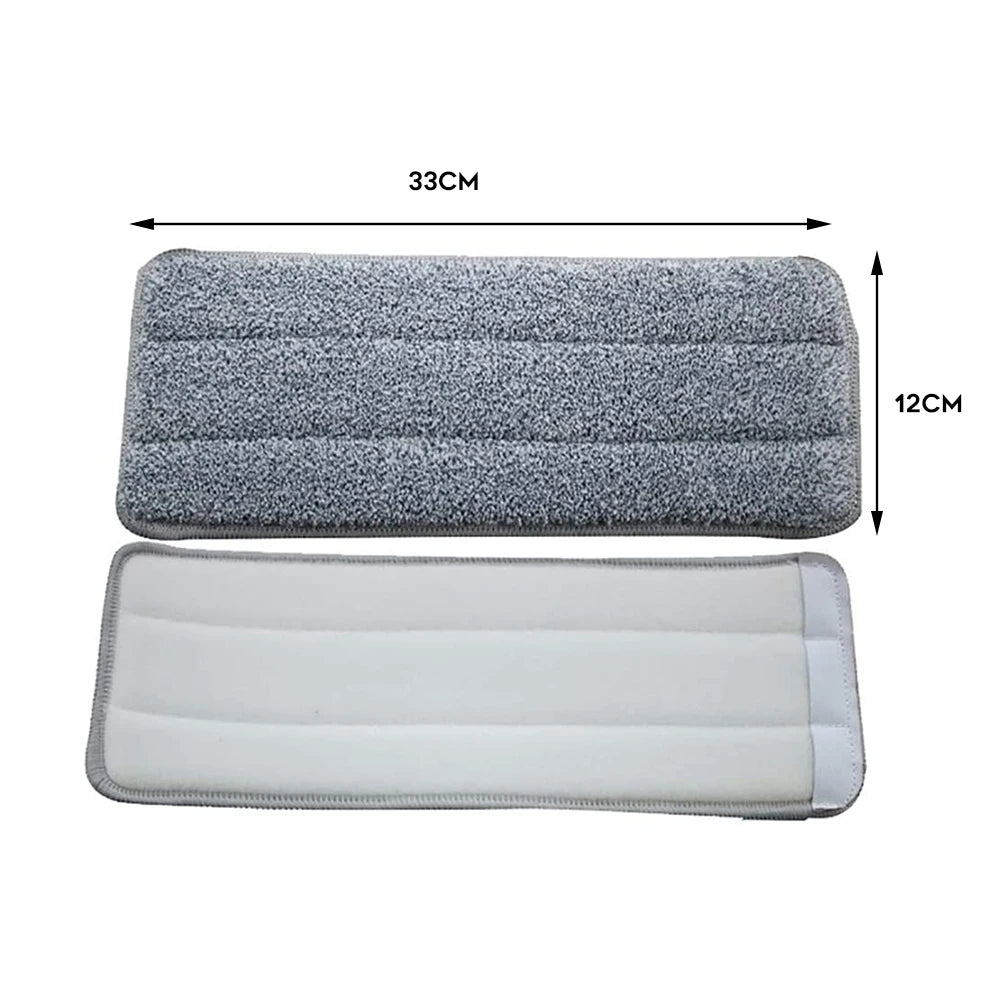 Replace Mop Head Microfiber Replacement Head Floor Cleaning Cloth Pads Flat Squeeze Hand Free Wringing Tools for Home, Kitchen Peaceful Pleasures Health and Wellness