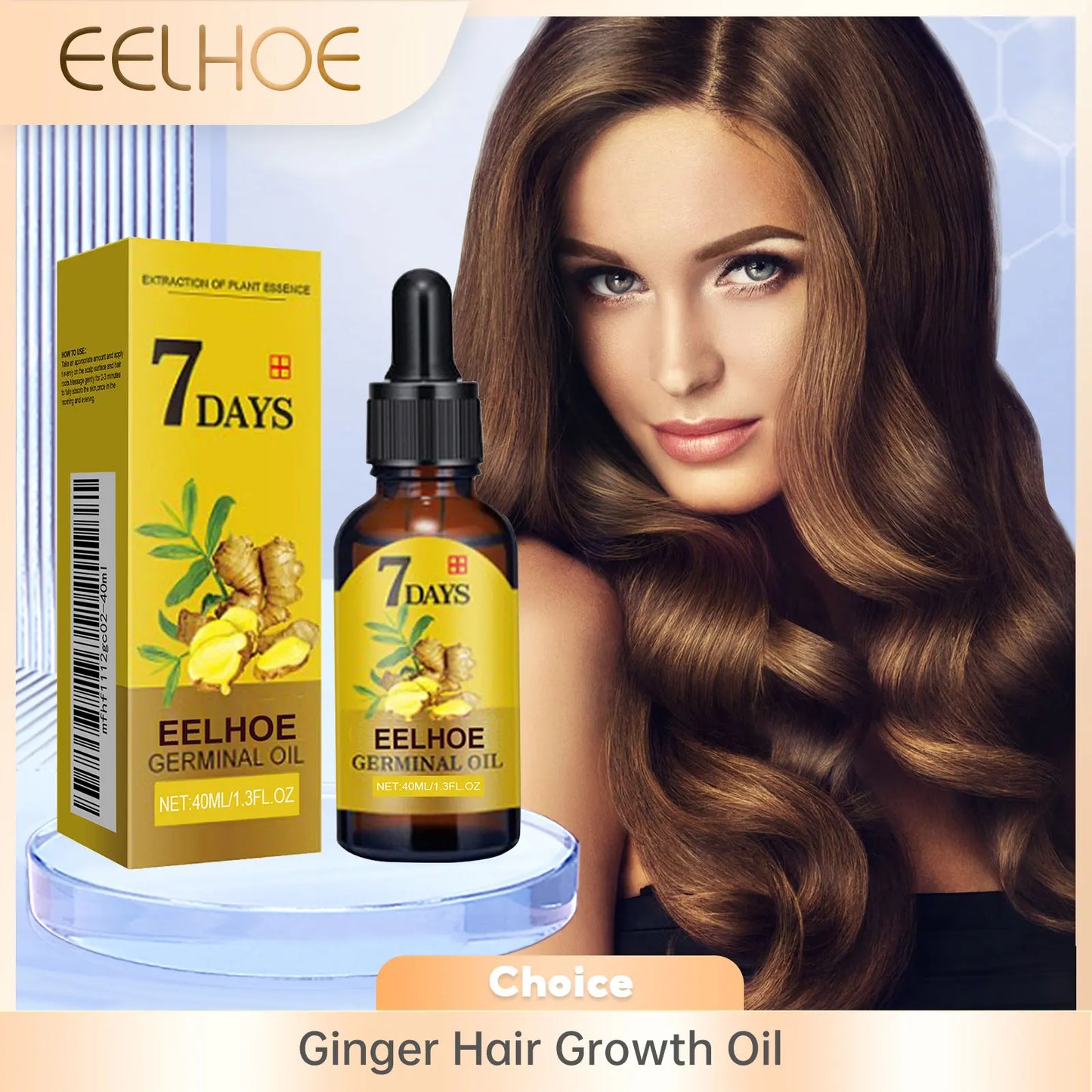 Eelhoe Ginger Hair Growth Oil – Anti Hair Loss Scalp Serum