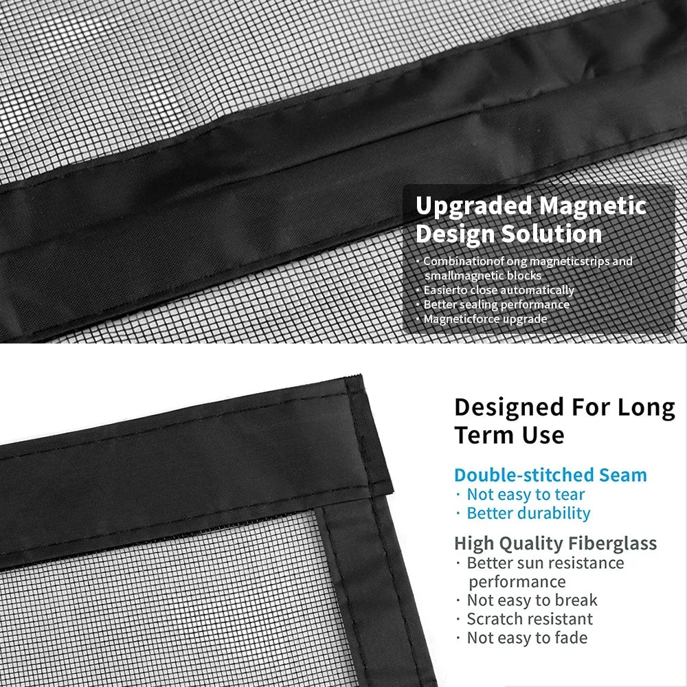 Magnetic Screen Door Curtain 100x210cm – Auto-Close Bug Net