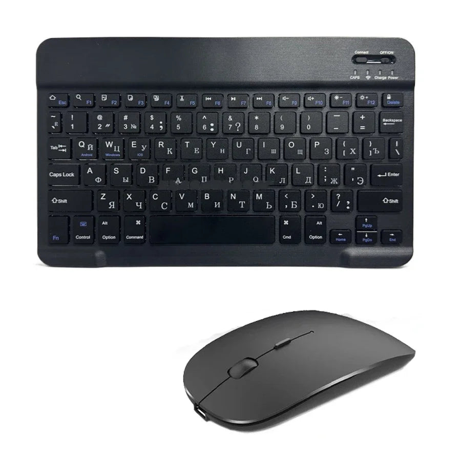 Mini Bluetooth Keyboard & Mouse – Spanish French Russian Korean