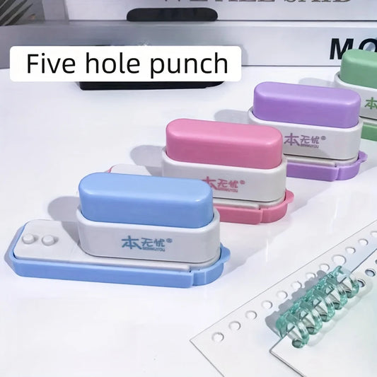 5- Hole Punch Binder Office Desk Organizer Perfect DIY Binding Peaceful Pleasures Health and Wellness