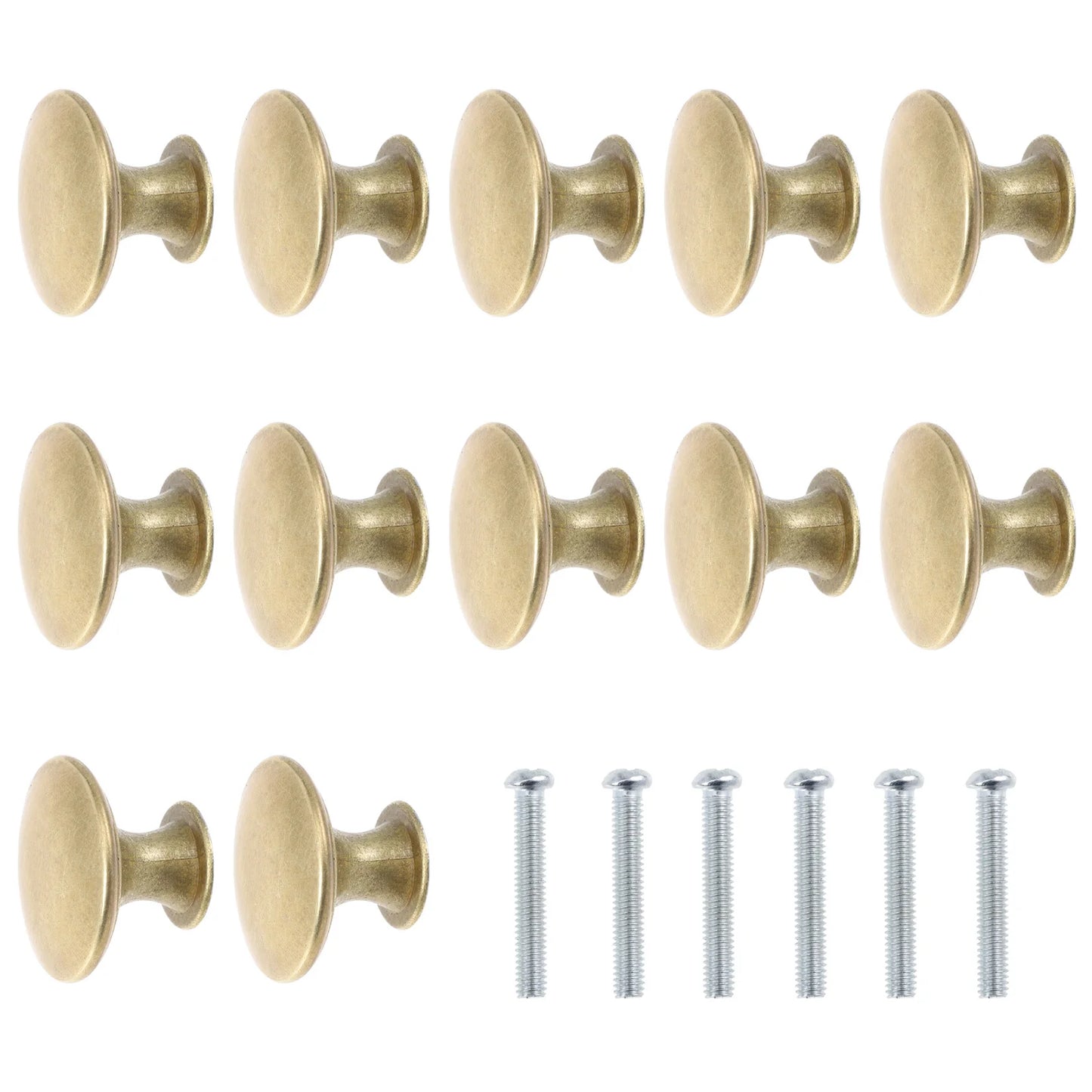 12Pcs Kitchen Cabinet Handles Brass Drawer Small Knobs Door Cupboard Wardrobe Drawer Door Knobs Cupboard Cabinet Pull Handles Peaceful Pleasures Health and Wellness
