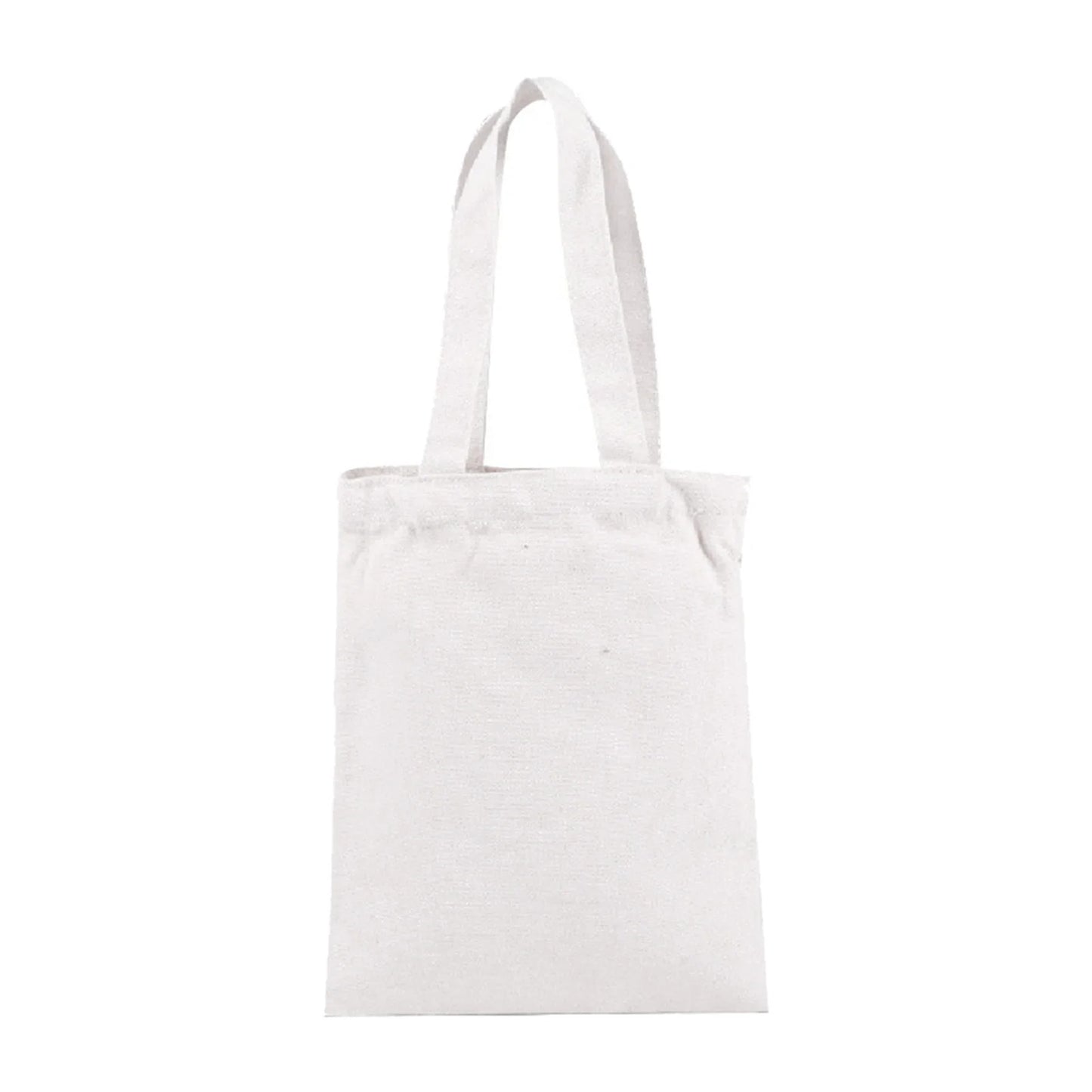 Blank Cotton Canvas Bag Unprinted Plain Tote Bags for DIY Customization Neutral Natural Fabric Pouches Peaceful Pleasures Health and Wellness A