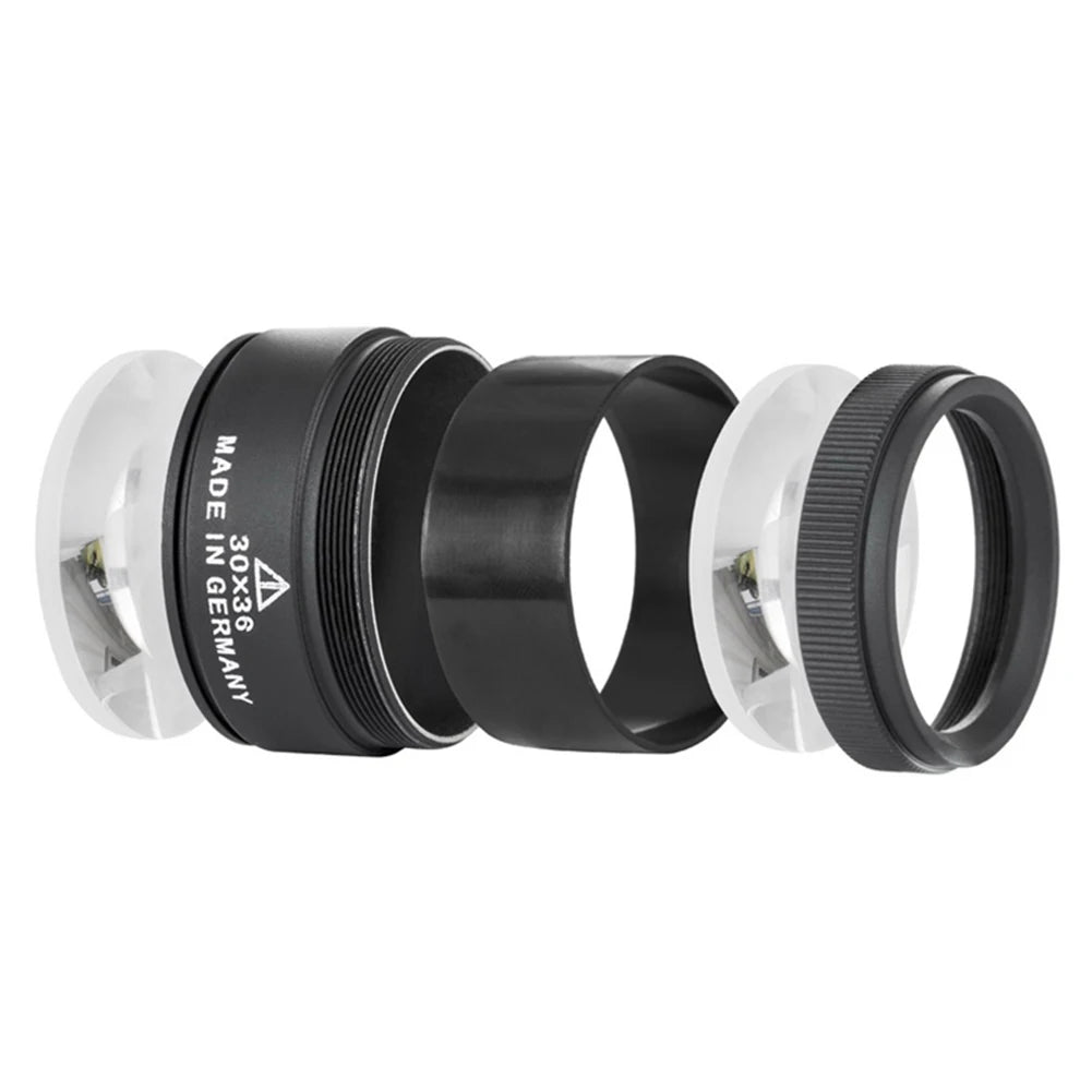 30X Magnifying Glass K9 Optical Lens Monocle Magnifier LED Illuminated Magnifier Eye Lens Watch Repair for Coin Stamps Loupe Peaceful Pleasures Health and Wellness