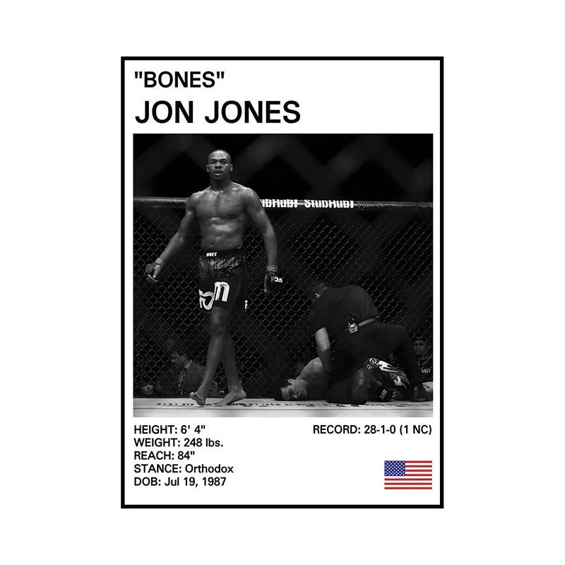 Boxing Legends Black & White Canvas Wall Art – Gym Home Decor