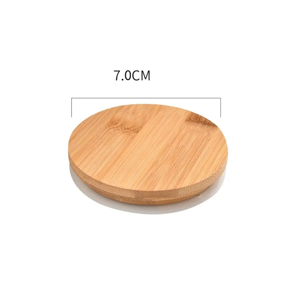 Bamboo Wood Cup Lid with Silicone Ring | Tea Set Cover