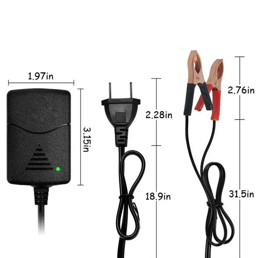 12V Motorcycle Charger for AGM Batteries with Indicator Peaceful Pleasures Health and Wellness