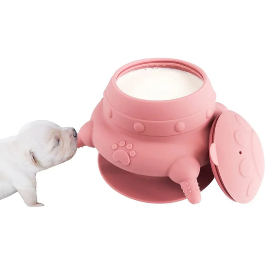 Newborn Puppy & Kitten Milk Feeder Bowl | 4-Nipple Nursing Set Pet Nursing Feeder Peaceful Pleasures Health and Wellness