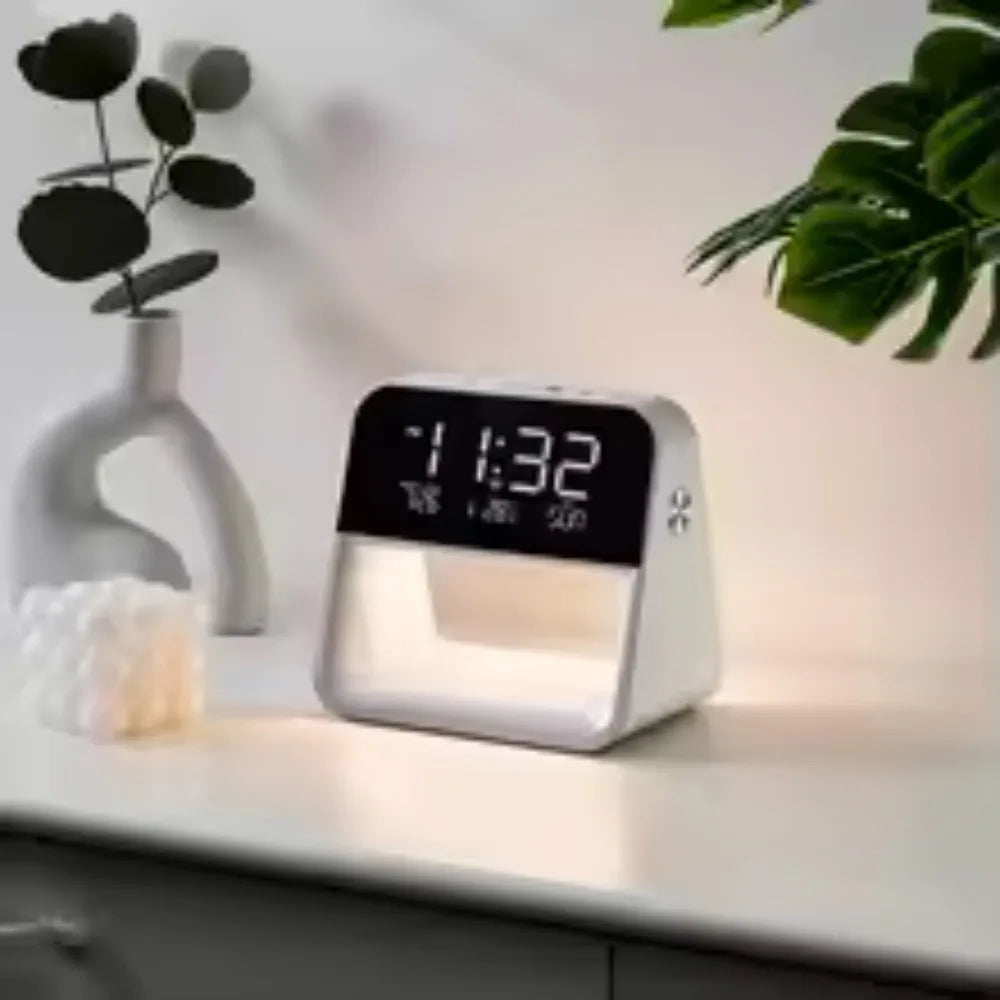 3-in-1 Bedside Alarm Clock | Wireless Charging & Night Light