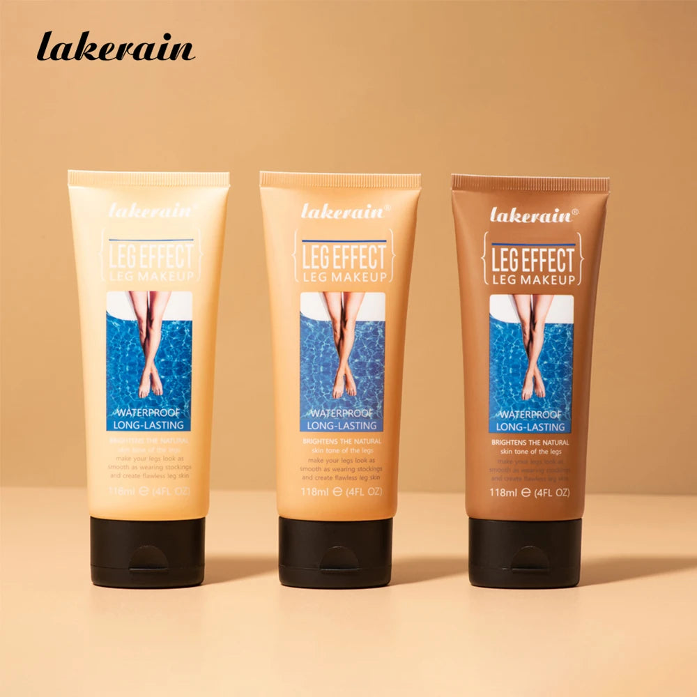 116ml Medium Bronze Body Tanning Cream Leg Makeup Foundation With Brush Waterproof Long Lasting Even Skin Tone Body Makeup Peaceful Pleasures Health and Wellness