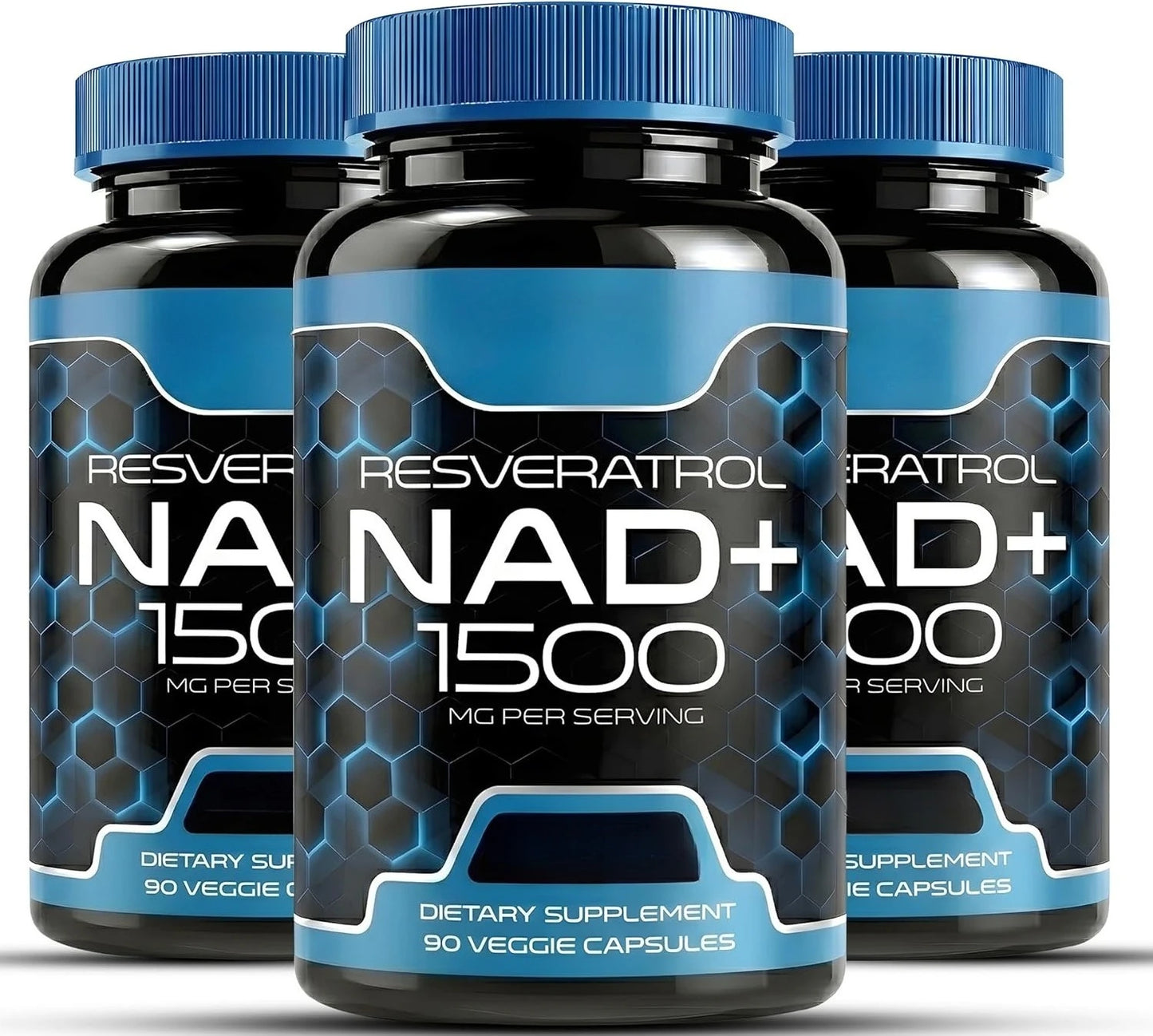 Liposomal NAD+ 1200mg & Trans-Resveratrol 300mg | 90 Vegan Caps