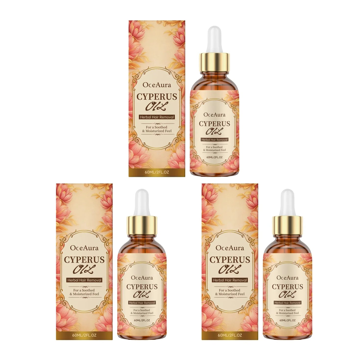 OceAura Cyperus Rotundus Hair Growth Inhibitor Oil 60ml