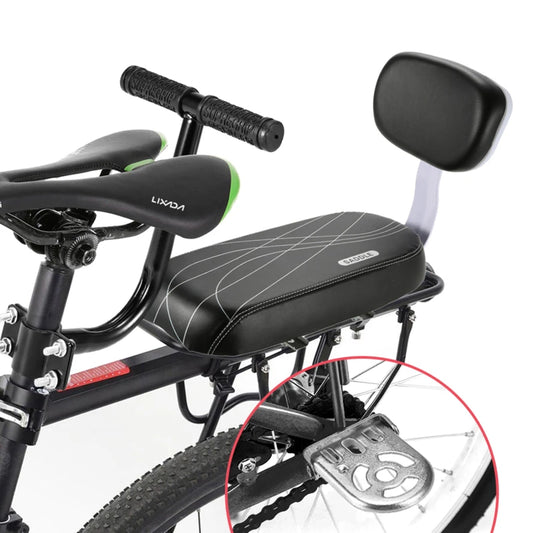 Bicycle Seat Cushion Armrest Foot Pedal Rear Seats Cushions Backrest Mountain Bike Comfortable Children Bicycles Armrests Peaceful Pleasures Health and Wellness