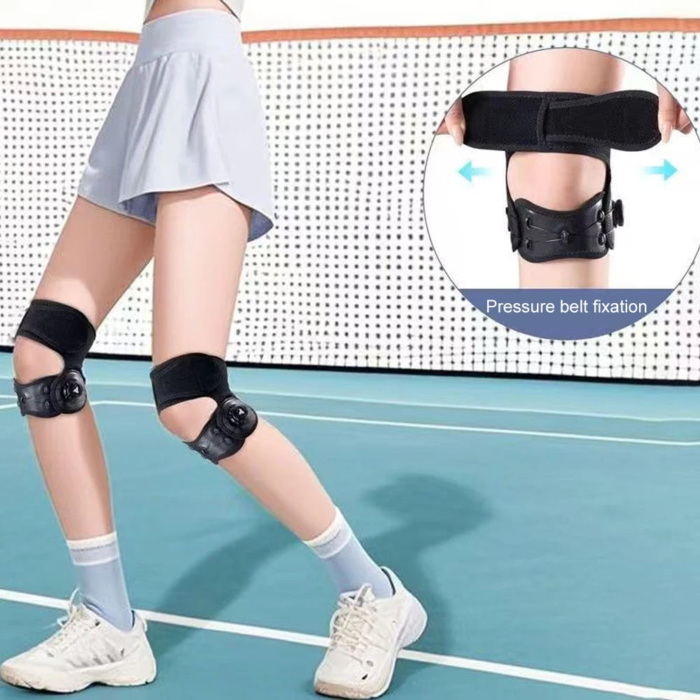WEFITON qPCS Adjustable Knob Knee Support Brace - Patella Tendon Stabilizer for Pain Relief in Running,Sports & Squats,Women Men Peaceful Pleasures Health and Wellness