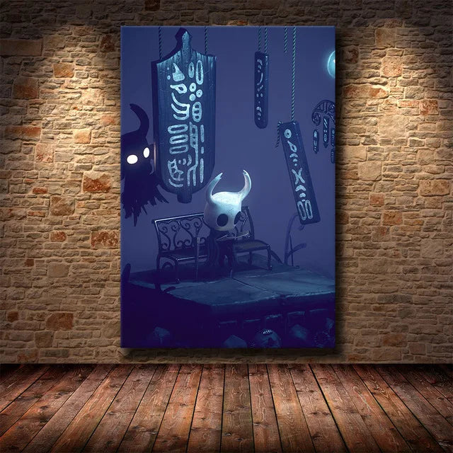 Hollow Knight Hallownest Map HD Canvas Poster | Wall Art Canvas Wall Art Poster Peaceful Pleasures Health and Wellness