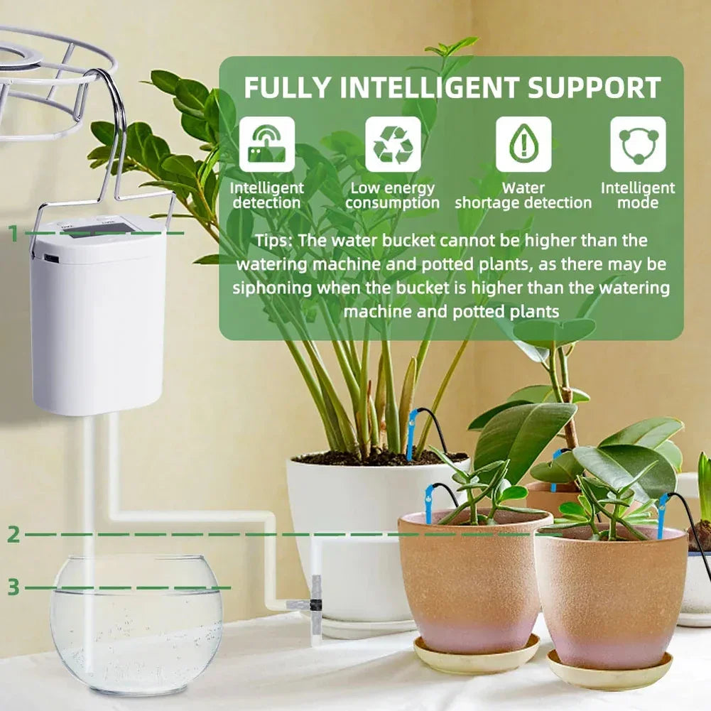 Automatic Plant Watering Pump with Timer – 2/8/16 Heads Peaceful Pleasures Health and Wellness