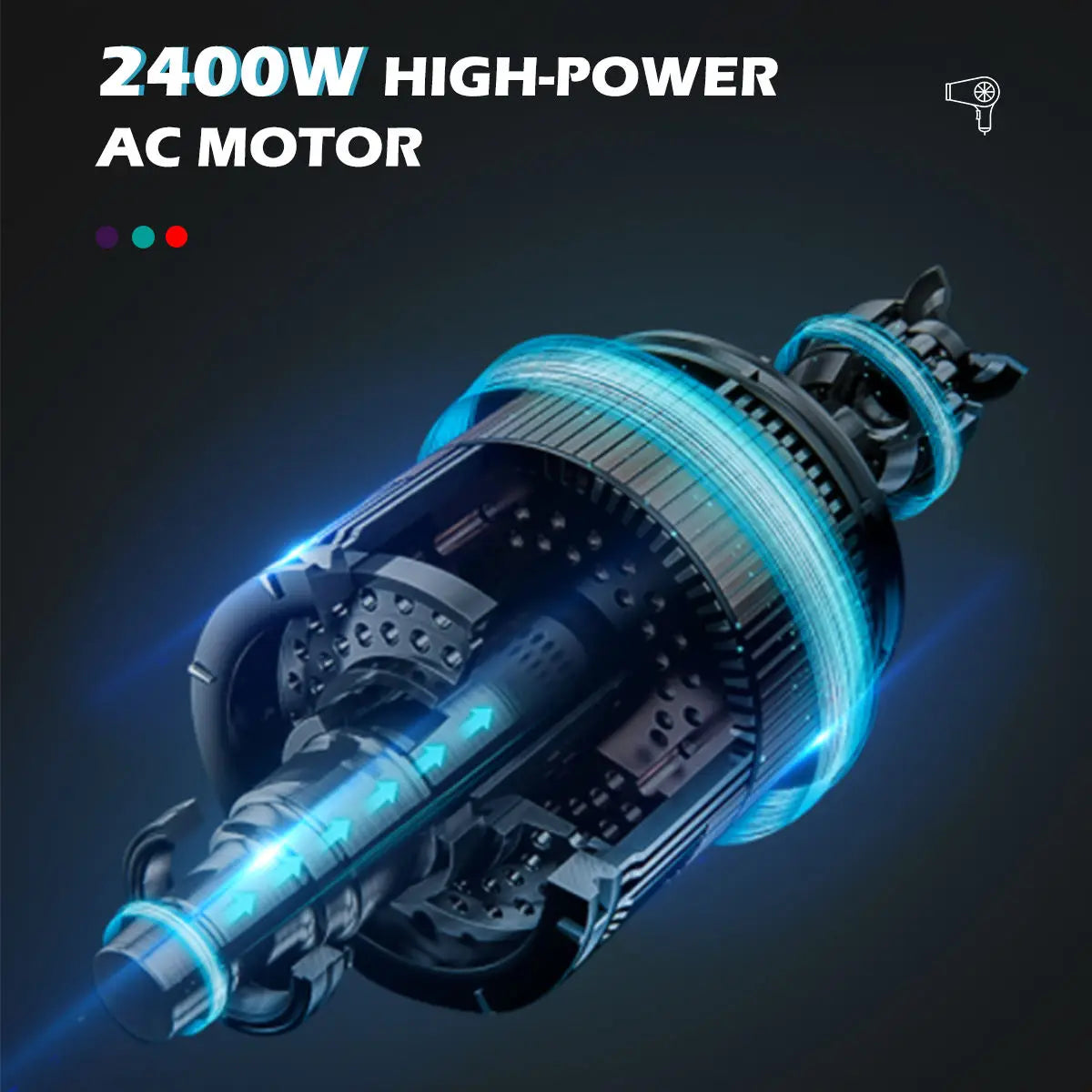VGR high-power hair dryer 2000-2400W super strong wind duct, dormitory, household negative ion wind wet hair drying machin V-452 Peaceful Pleasures Health and Wellness