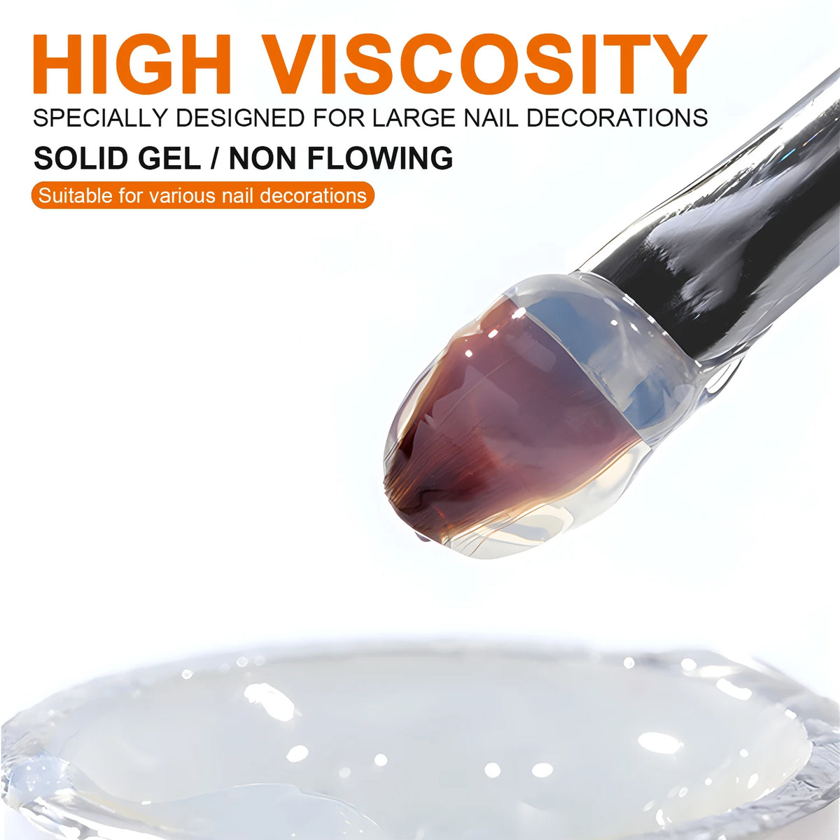 TWOING 8g/15g Super Strong Sticky Nail Glue Gel For Rhinestones Nail Art Decorations No Wipe DIY Gem Adhesive Functional UV Gel Peaceful Pleasures Health and Wellness