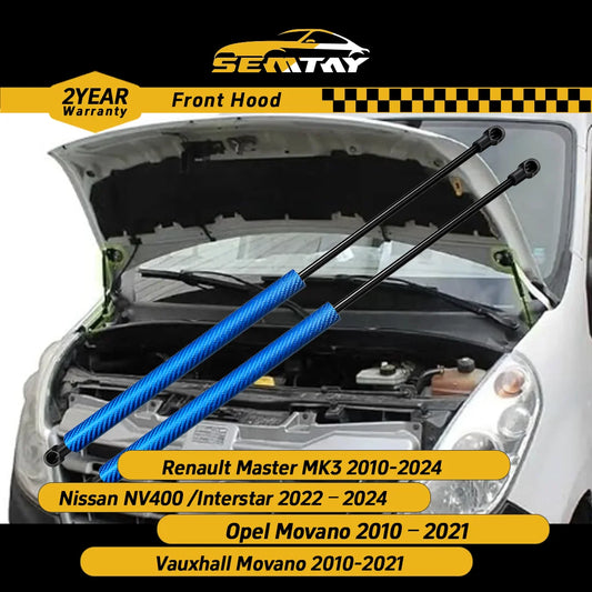 Hood Struts for Renault Master MK3 & Nissan NV400 | SEMTAY Bonnet Lift Struts Peaceful Pleasures Health and Wellness