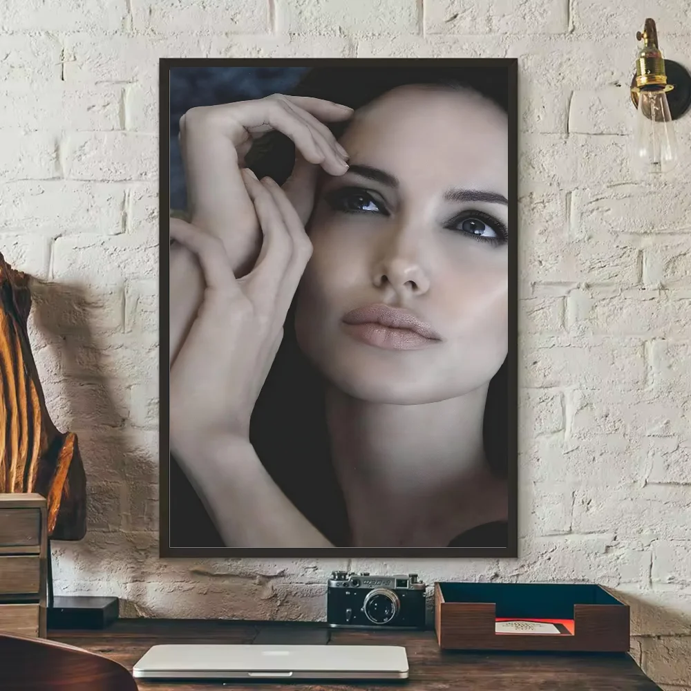 Angelina Jolie HD Poster – Waterproof PVC Wall Art Decor Wall Art Poster Peaceful Pleasures Health and Wellness